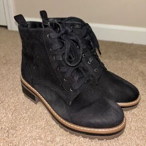 Kensie Black Lace-Up Boots